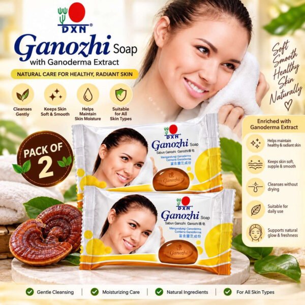 DXN Ganozhi Soap Pack of 2 (75 G Each)