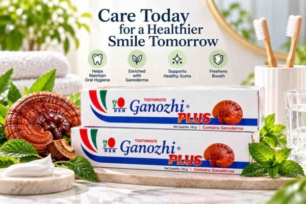 DXN Ganozhi Plus Toothpaste Pack of 2 (150 G Each)